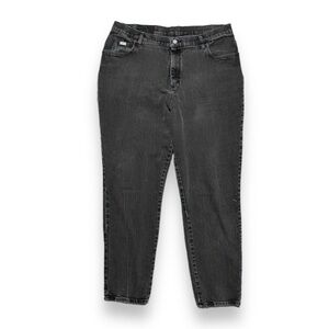 Vintage 90s Riders Black Denim High Rise Mom Jeans Women’s Plus Size 20W Grunge